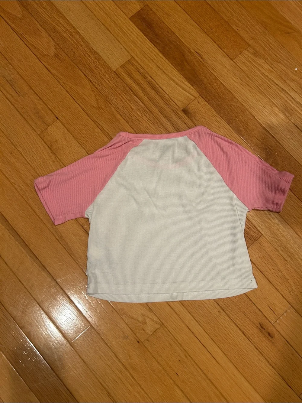 GAP Pink & White Minnie & Daisy Tennis Raglan Tee